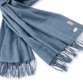 100% Silk Stole, Light Blue