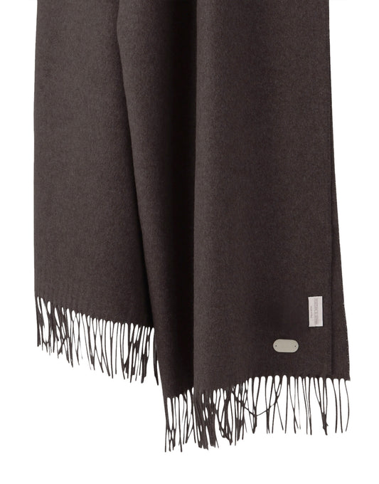 100% Silk Stole, Dark Brown