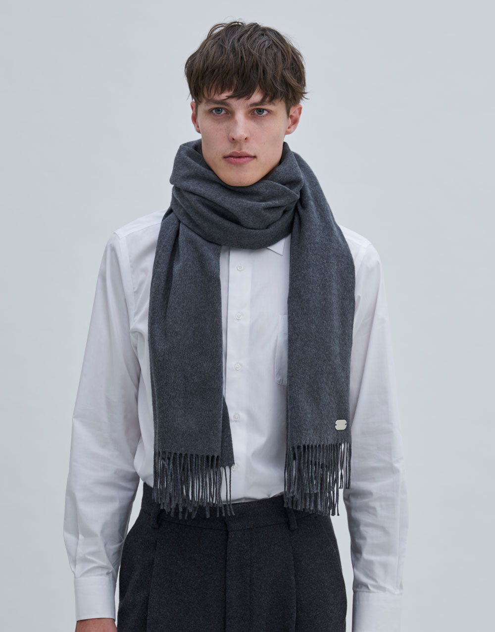 Pre-order sales: <br>100% Silk Stole_Gray<br>to be shipped from early November